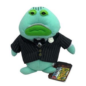 Vtg Infamous Meanies Codfather‎ Don Albacoreleone Plush Stuffed Toy 6" NWT NOS